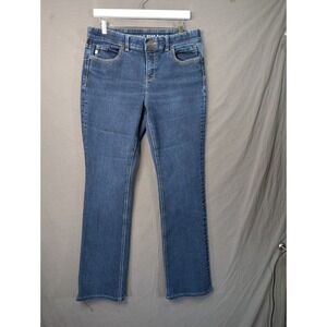 American Star Feel Good Bootcut Jeans Blue Denim Size 12 Stretch Mid Rise